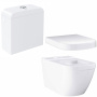 Унитаз напольный безободковый GROHE Euro Ceramic с бачком и сиденьем без микролифта, альпин-белый (NW0050-1)