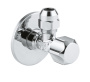 Вентиль угловой 1/2″ - 3/8″, GROHE, хром, (2201800M)