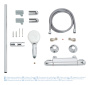 Термостат для душа GROHE Grohtherm 1000 с душевым гарнитуром, хром (34820004)