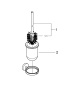 Туалетный ёршик GROHE Essentials с держателем, холодный рассвет матовый, (40374GN1)