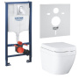 Комплект инсталляции GROHE Rapid SL с подвесным унитазом Euro Ceramic и сиденьем (36501000)