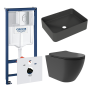 Комплект инсталляции GROHE Rapid SL NW0145/S с унитазом Aqueduto OVO Plus OVOT0240 и раковиной Aqueduto ESPIRAL ESP0440 (NW0501)