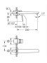 Внешняя часть смесителя GROHE Cubeo, L-size, матовый черный (1017892430)