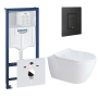 Комплект инсталляции GROHE Solido 38811KF0 с унитазом Aquatek ПОЛАРИС AQ0700-01 и сиденьем с микролифтом (NW0336)