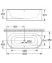 Ванна GROHE Essence, 180 x 85 х 57,5, альпин-белый (39622000)