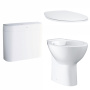 Унитаз напольный безободковый GROHE Bau Ceramic с бачком и сиденьем с микролифтом, альпин-белый (NW0051-1)
