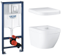 Комплект инсталляции GROHE Rapid SL 3 в 1 с унитазом Euro Ceramic и сиденьем (NW0129)