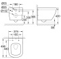 Комплект инсталляции GROHE Rapid SL 3 в 1 с унитазом Euro Ceramic и сиденьем (NW0129)