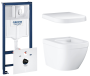 Комплект инсталляции GROHE Rapid SL 4 в 1 с унитазом Euro Ceramic и сиденьем (NW0130)