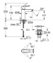 Смеситель для раковины GROHE Start QuickFix с нажимным донным клапаном, M-Size, хром (24204002/U) (УЦЕНКА - Царапины на корпусе)