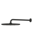 Верхний душ GROHE Rainshower Cosmopolitan Metal 310, 8 л/мин, 1 режим, 380 мм, матовый черный (260662430)