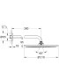 Верхний душ GROHE Rainshower Cosmopolitan Metal 310, 8 л/мин, 1 режим, 380 мм, матовый черный (260662430)