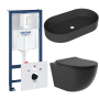 Комплект инсталляции GROHE Rapid SL 38772SH0 с унитазом Aqueduto OVO OVOT2140 и раковиной Aqueduto ESPIRAL ESP0240 (NW0628)