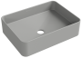 Раковина накладная Aqueduto ESPIRAL, прямоугольная 370*500, серый матовый (ESP0430)