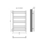 Полотенцесушитель водяной Aquatek Вега П10 500x800, черный муар AQ DR1080BL