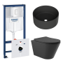 Комплект инсталляции GROHE Rapid SL 38772SH0 с унитазом Aqueduto CONE CON0140 и раковиной Aqueduto ESPIRAL D400 ESP0140 (NW0432)