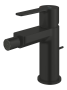 Смеситель для биде GROHE Lineare с донным клапаном, S-size, матовое черное (338482431)