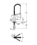 Смеситель для кухни GROHE K7 профессиональный, темный графит глянец (32950A00)