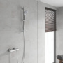 Душевой гарнитур GROHE Euphoria 110 Champagne с мыльницей, 3 режима струи, душевая штанга 600 мм, 17 л/мин, хром (27232001)