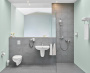 Унитаз подвесной безободковый GROHE Bau Ceramic с сиденьем с микролифтом, альпин-белый (NW0005)