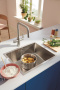 Смеситель для кухонной мойки GROHE Blue Pure Start с функцией фильтрации, без фильтра в комплекте, суперсталь (30595DC0)