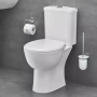 Унитаз напольный с бачком и сиденьем с микролифтом GROHE Bau Ceramic, альпин-белый (39346000)