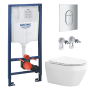 Комплект инсталляции GROHE Rapid SL NW0145/S с унитазом Aquatek ЛЕЯ AQ1199T-00 и сиденьем с микролифтом (NW0251)