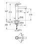 Смеситель для раковины GROHE Concetto, XL-size, хром (23920001)
