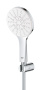 Душевой набор GROHE Rainshower SmartActive 130, 3 режима, 1500 мм, 9,5 л/мин, белая луна (26581LS0)