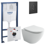 Комплект инсталляции GROHE Rapid SL 3 в 1 с унитазом Метрополь CN4002T и звукоизоляционным комплектом (NW0785)