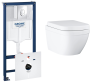 Комплект инсталляции GROHE Rapid SL 4 в 1 с унитазом Euro Ceramic и сиденьем (NW0141)