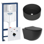 Комплект инсталляции GROHE Rapid SL 38772SH0 с унитазом Aqueduto OVO OVO0140 и раковиной Aqueduto ESPIRAL D400 ESP0140 (NW0424)