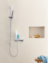 Душевой гарнитур GROHE SPA Grandera Stick, 1 режим струи, душевая штанга 900 мм, 7,6 л/мин, хром (26038000)