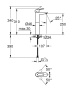 Смеситель для раковины GROHE BauEdge, XL-size, хром (23761000)