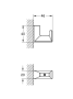Крючок для банного халата GROHE Selection Cube, матовый черный (407822430)