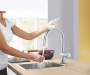 Смеситель для кухни GROHE Minta Touch сенсорный с вытяжным душем, суперсталь (31358DC2)
