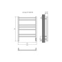 Полотенцесушитель электрический Aquatek Альтаир П7 500x700, хром AQ EL KP0770CH