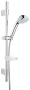 Душевой гарнитур GROHE Relexa Ultra 100 с мыльницей, 3 режима струи, душевая штанга 600 мм, 5 л/мин, хром (27132000)