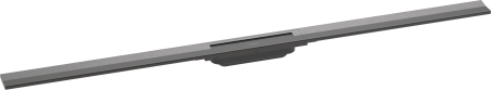 Внешняя часть трапа для душа hansgrohe RainDrain Flex, 120 см, укорачиваемая 56047340, шлифованный черный хром