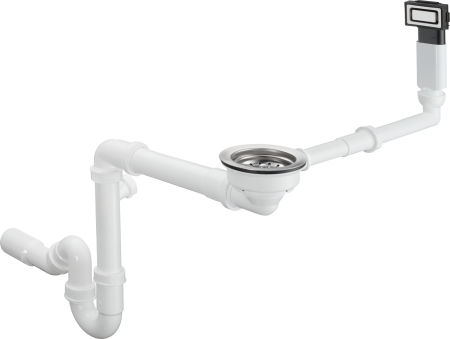 Система слива-перелива hansgrohe с ручным управлением D14-10 43921800, под сталь