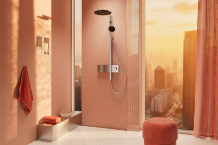 Душевая система hansgrohe Raindance Alive S Showerpipe 300 2jet с термостатом ShowerSelect Comfort, 24595000, хром