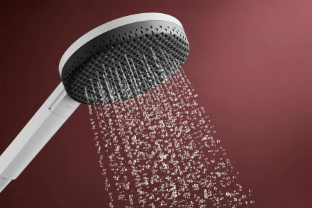 Душевой гарнитур hansgrohe Raindance Alive Select S 125, 3 струи, со штангой Unica S Puro 65 см, 24602700, матовый белый