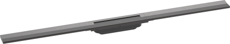 Внешняя часть трапа для душа hansgrohe RainDrain Flex, 100 см, укорачиваемая 56046340, шлифованный черный хром