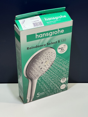 Ручной душ hansgrohe Raindance Select S 150 3jet 28587000/U1, хром, уцененный товар