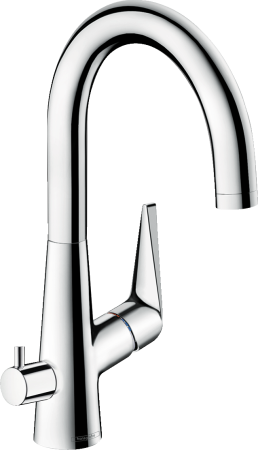 Смеситель для кухонной мойки hansgrohe Talis M51 220, с запорным вентилем 72811000, хром