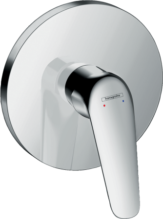 Внешняя часть смесителя для душа hansgrohe Novus скрытого монтажа 71065000, хром