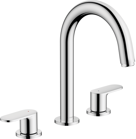 Смеситель для раковины hansgrohe Vernis Blend 150 на 3 отверстия, со сливным гарнитуром 71553000, хром
