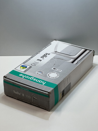 Смеситель для раковины hansgrohe Talis E 110, со сливным гарнитуром 71710700/U, матовый белый, уцененный товар