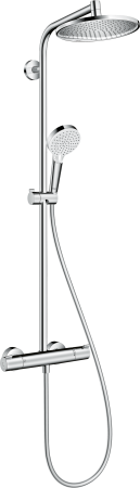 Душевая система hansgrohe Crometta S 240 1 режим с термостатом 27267000/U, хром, уцененный товар