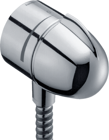 Шланговое подключение hansgrohe FixFit Stop с запорным вентилем 27452000, хром
